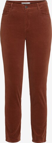 Pantalon 'ZORIA' TATUUM en marron : devant