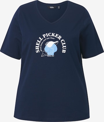 Ulla Popken T-Shirt in Blau: Vorderseite