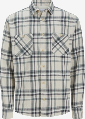 JACK & JONES Comfort fit Button Up Shirt 'Michael' in Green: front