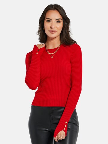 Threadbare Sweater 'Hannah' in Red: front