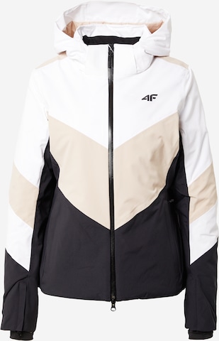 Veste outdoor 4F en beige : devant