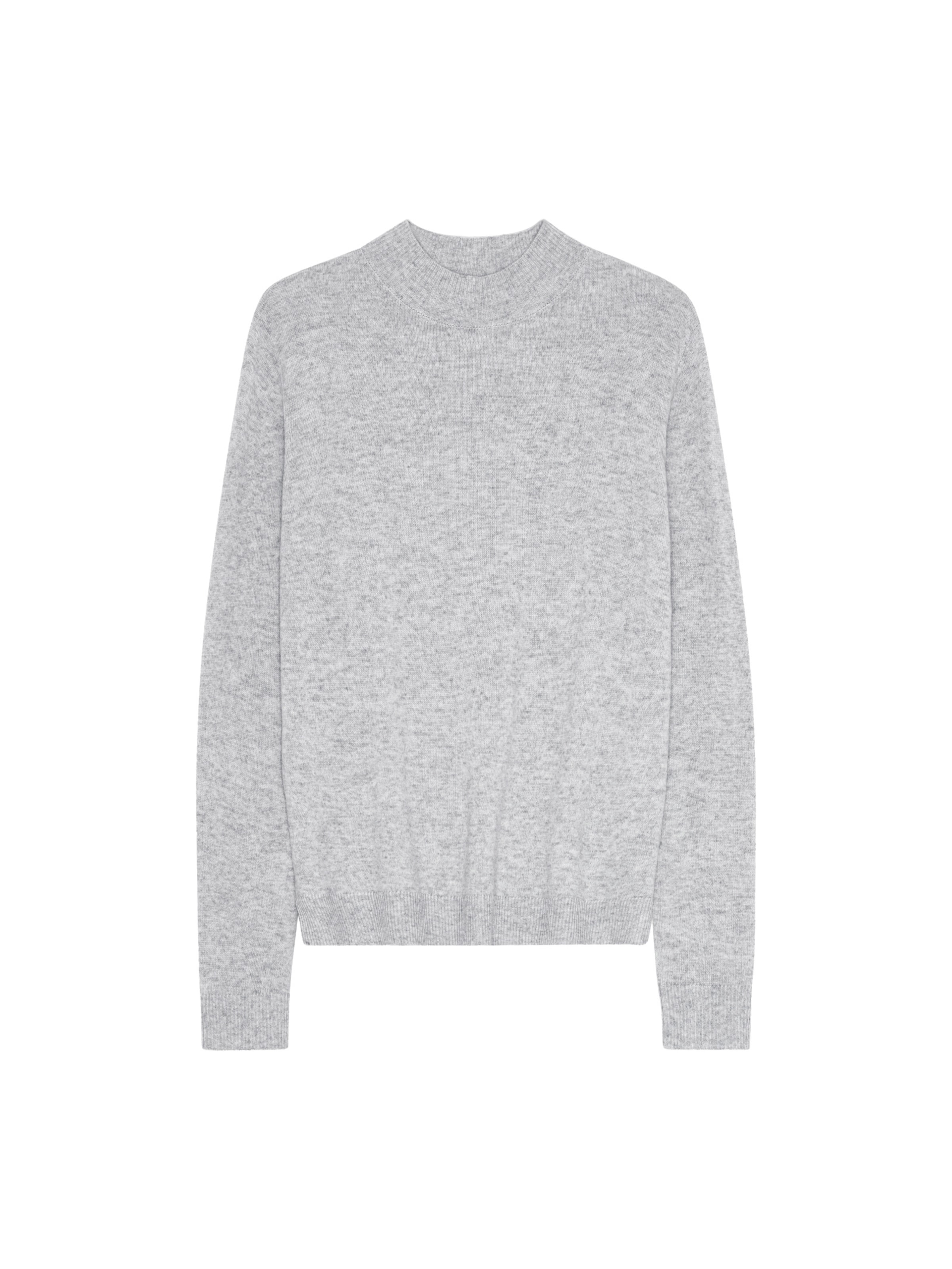 DANISH ENDURANCE Trui 'Heritage Merino Cashmere' in Grijs: voorkant