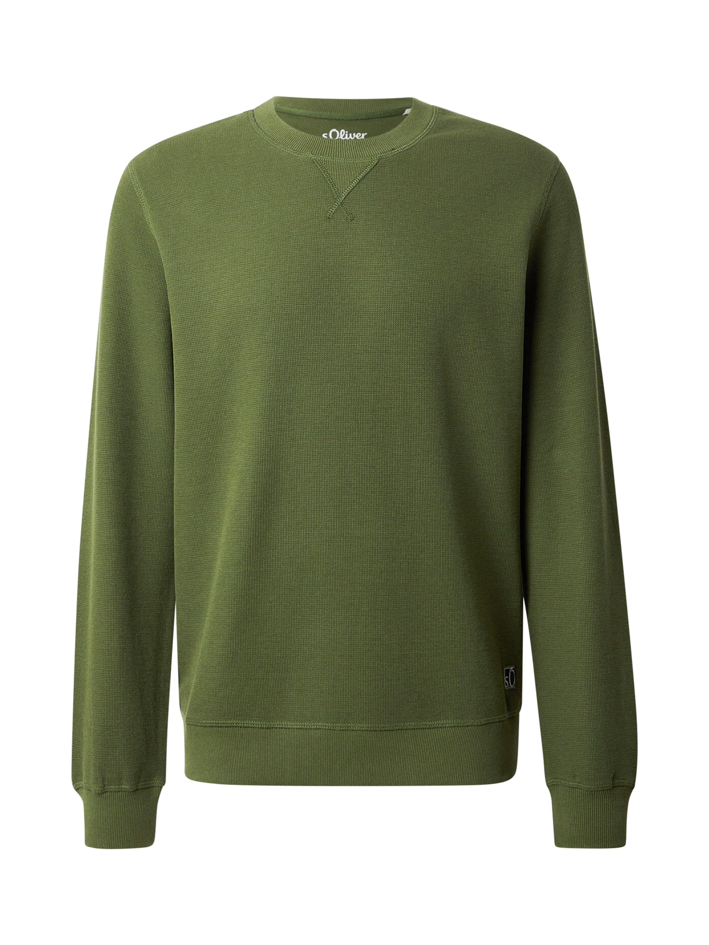 s.Oliver Sweatshirt in Grün: Vorderseite
