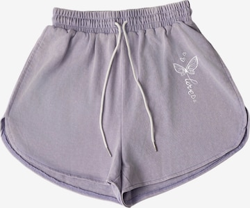 Shorts de bain GORHEY en violet : devant