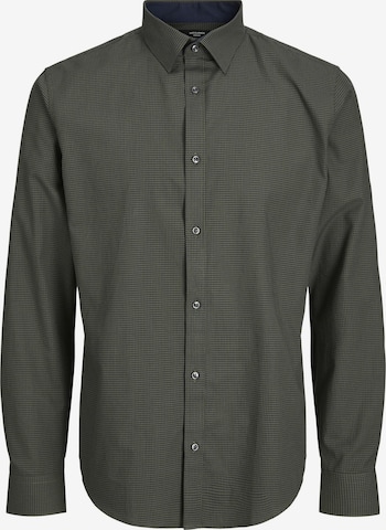 JACK & JONES Button Up Shirt in Green: front