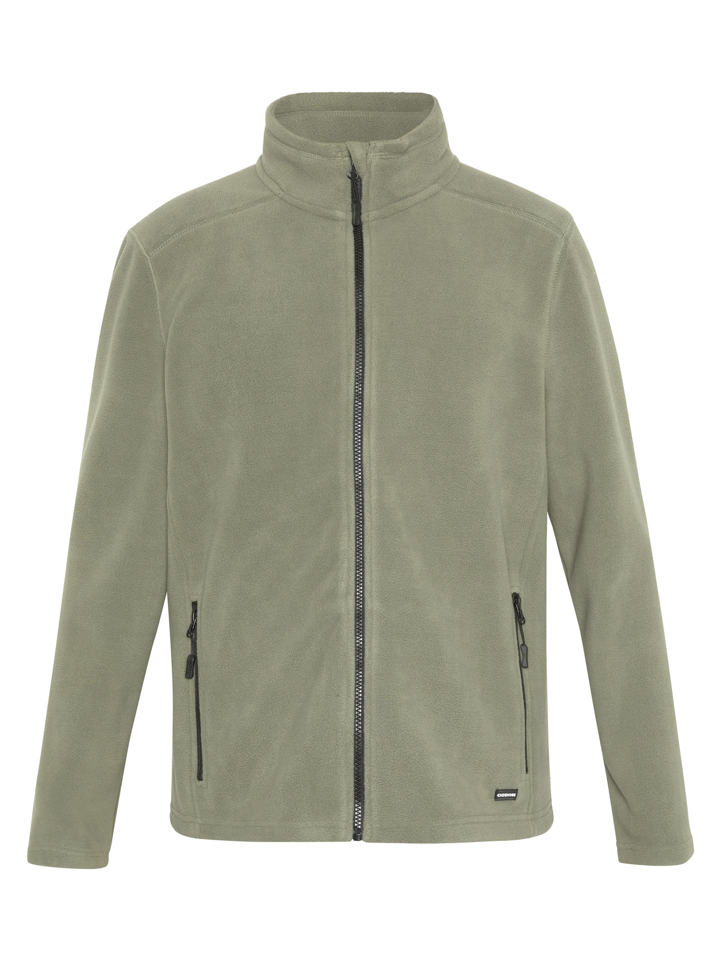 CHIEMSEE Fleece Jacket in Green: front