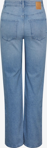 PIECES Wide Leg Jeans 'PEGGY' in Blau
