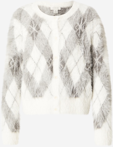 Calvin Klein Jeans Strickjacke in Weiß: Vorderseite