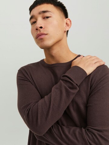 JACK & JONES Pullover 'Emil' in Braun