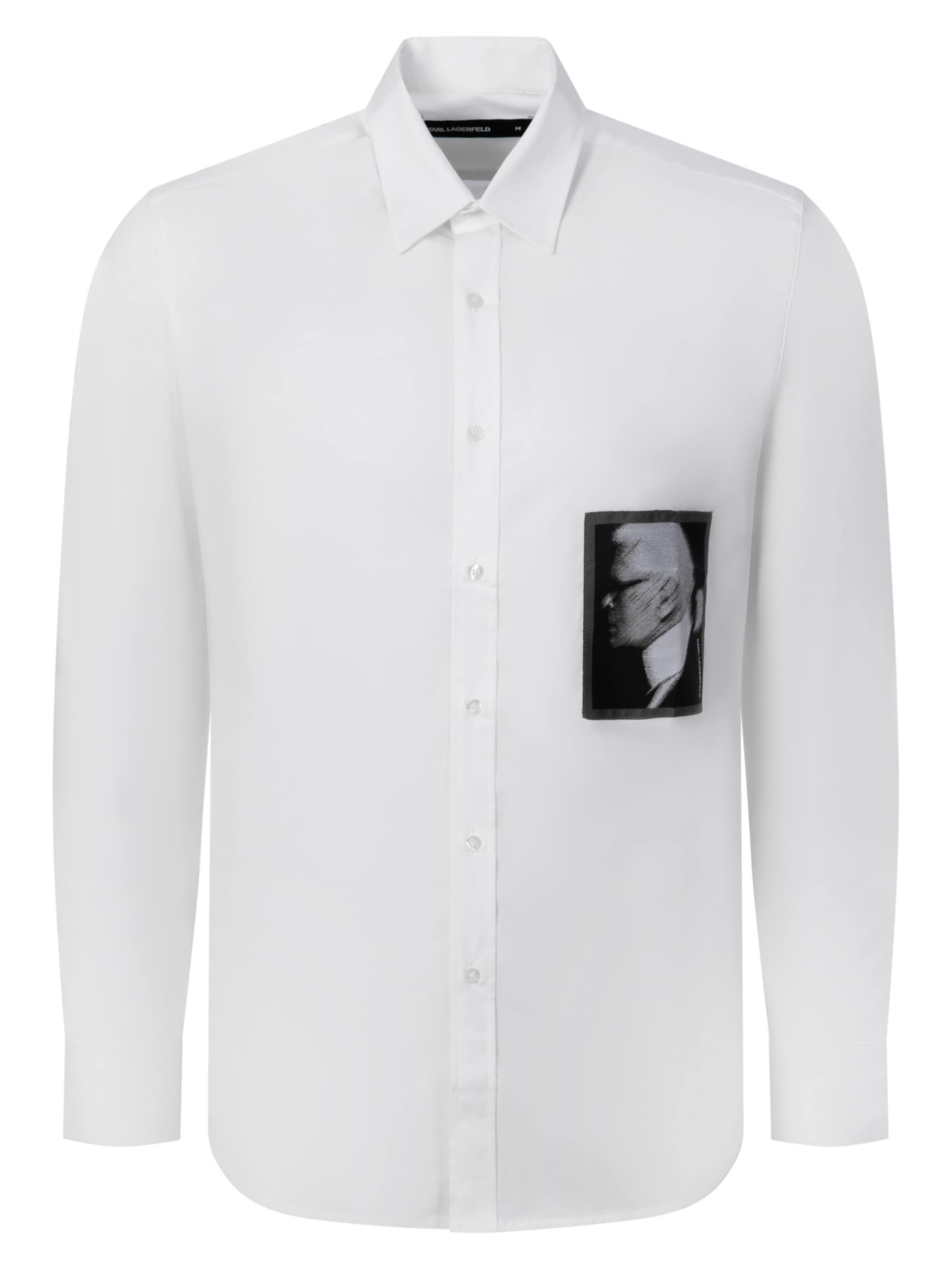 Karl Lagerfeld - Regular Fit Camisa em branco: frente