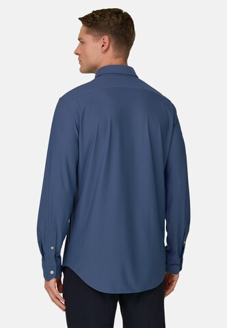 Coupe regular Chemise Boggi Milano en bleu