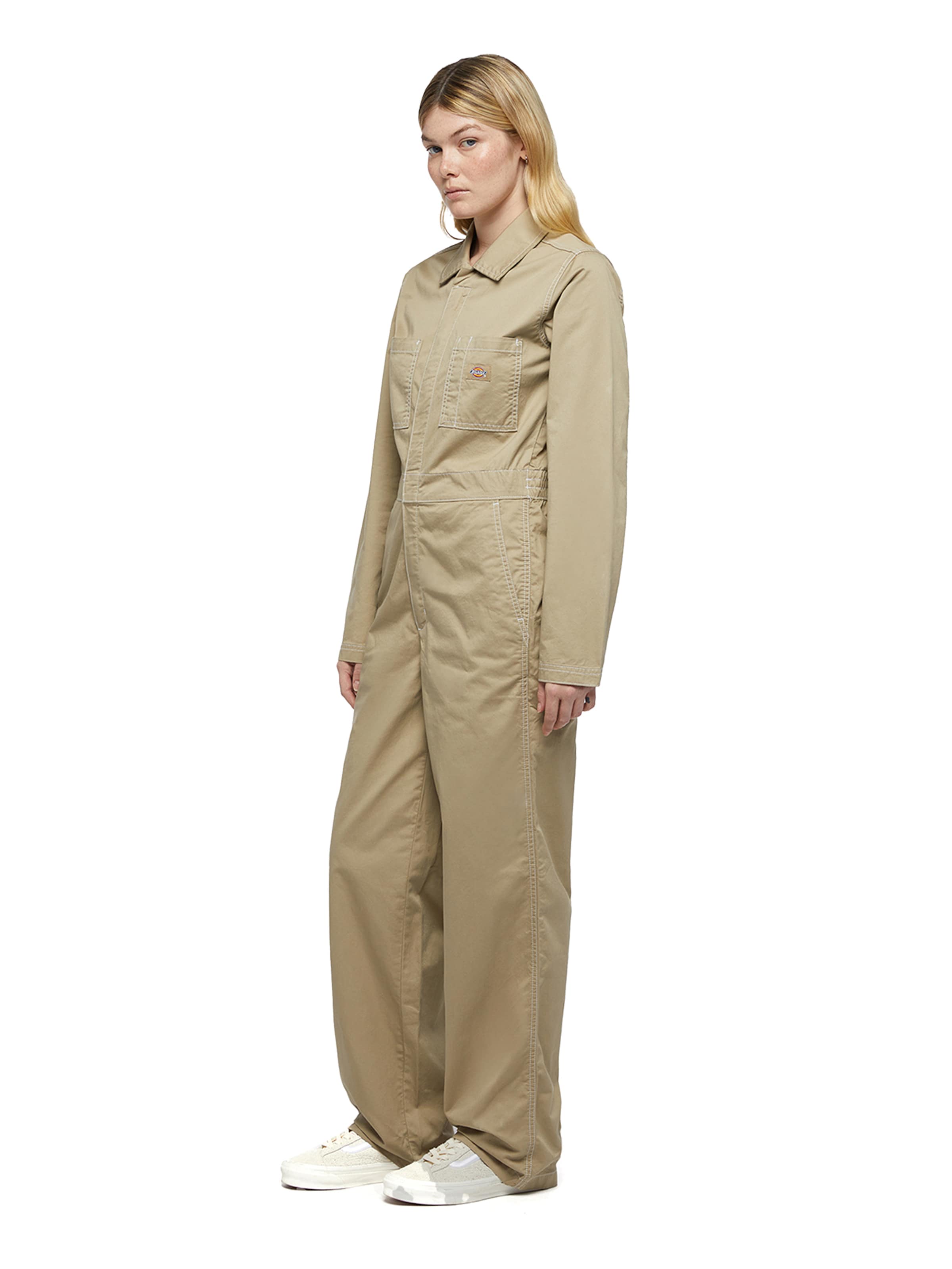 DICKIES Jumpsuit 'SUN PRARIE COVERALL W' in Beige