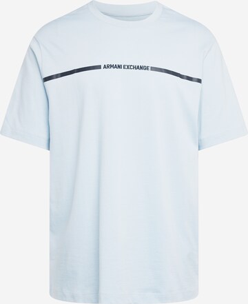 T-Shirt ARMANI EXCHANGE en bleu : devant