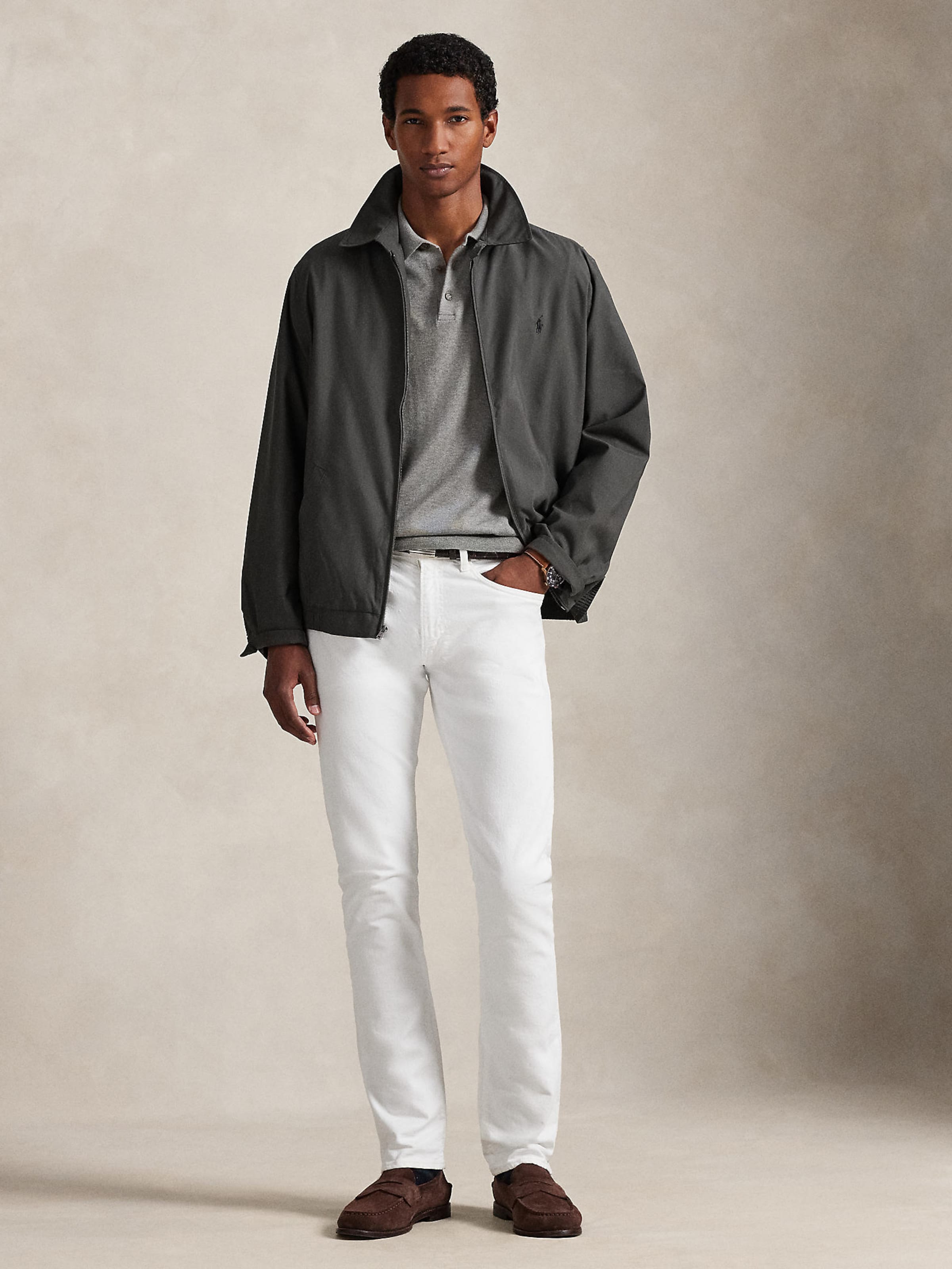 polo。Rシャンプー×3 Polo Ralph Lauren Geacă de primăvară-toamnă pe Gri Grafit | ABOUT YOU
