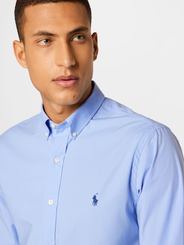 Coupe slim Chemise Polo Ralph Lauren en bleu