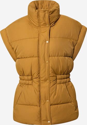 Gina Tricot Bodywarmer 'Lola' in Goud: voorkant