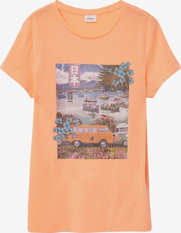 s.Oliver Shirt in Orange: Vorderseite