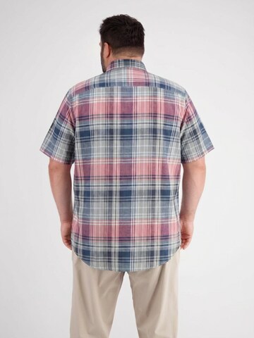 LERROS Regular Fit Kariertes Kurzarmhemd in großen Größen in Rot