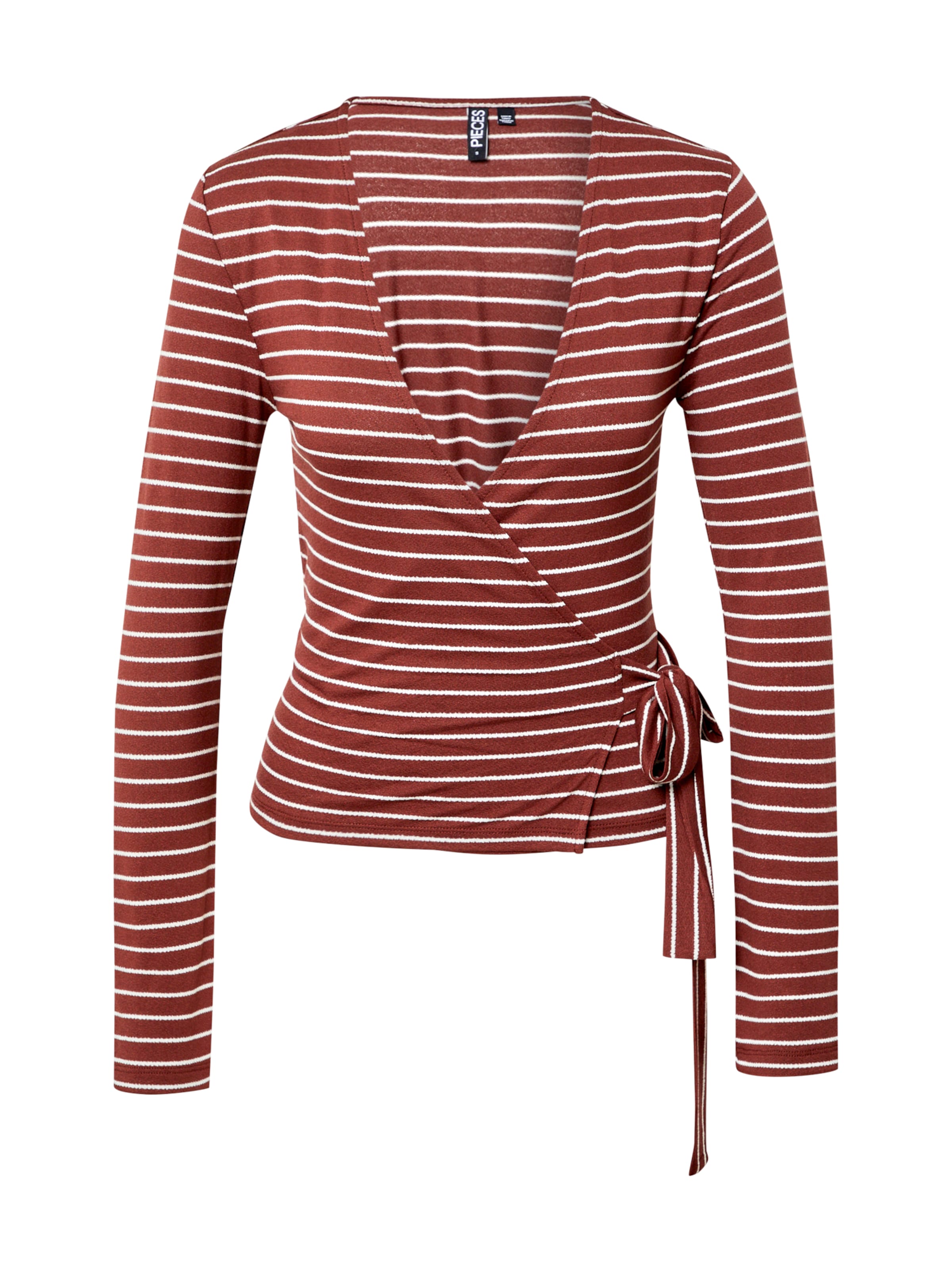 sarkans PIECES T-Krekls 'TENNA': no priekšpuses