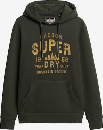 Sweat-shirt Superdry & Co en vert : devant