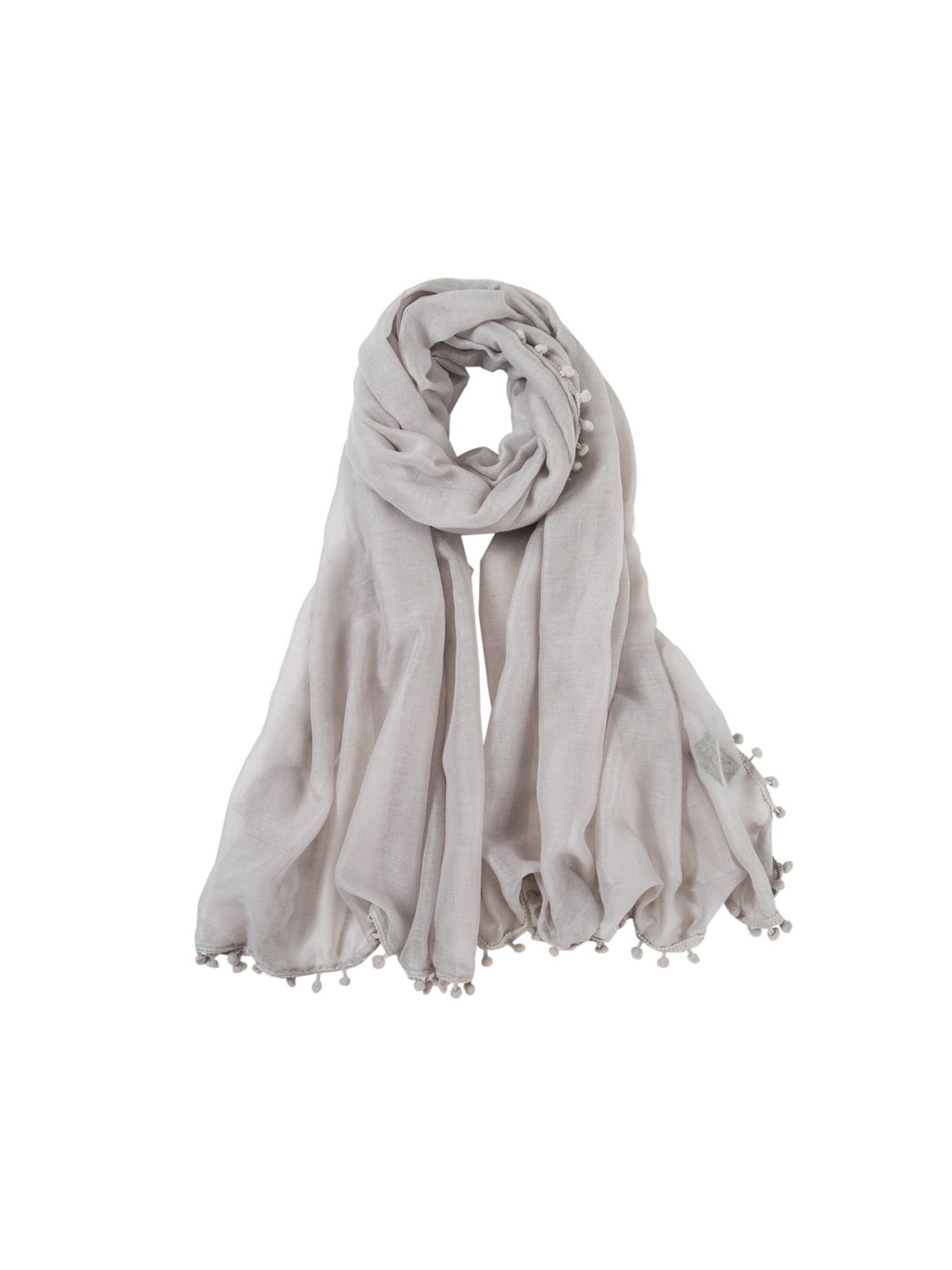 alberto cabale Sjaal 'Chèche coton gris Elvia' in Grijs: voorkant