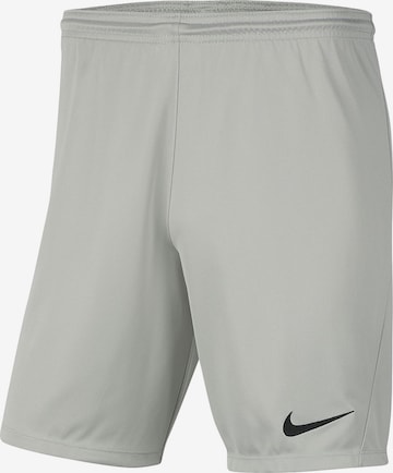NIKE Sports trousers 'Nike Park III Shorts' in Grey: front
