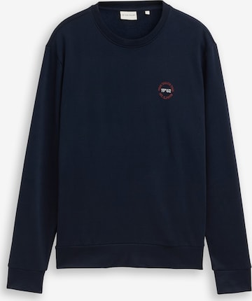 TOM TAILOR Sweatshirt in Blauw: voorkant