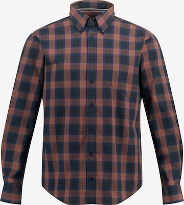 JP1880 Regular fit Button Up Shirt in Brown: front