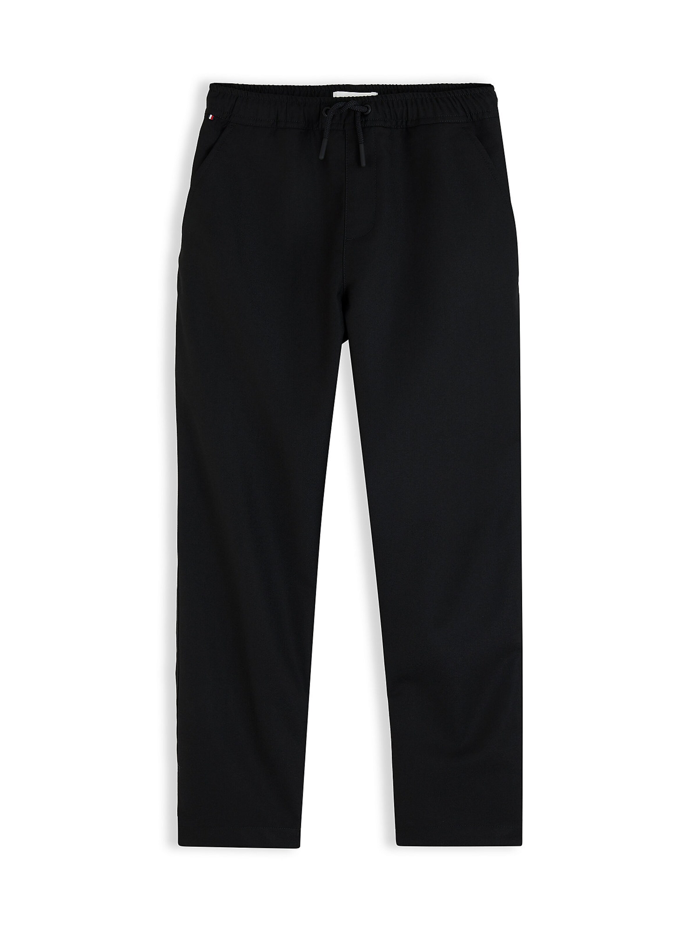 TOMMY HILFIGER Tapered Broek in Zwart: voorkant