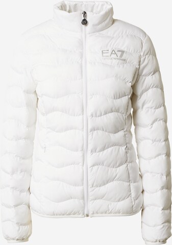 EA7 Emporio Armani Winter Jacket in White: front