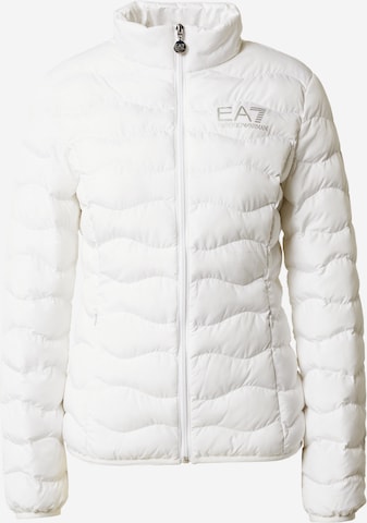 Veste mi-saison EA7 Emporio Armani en blanc : devant