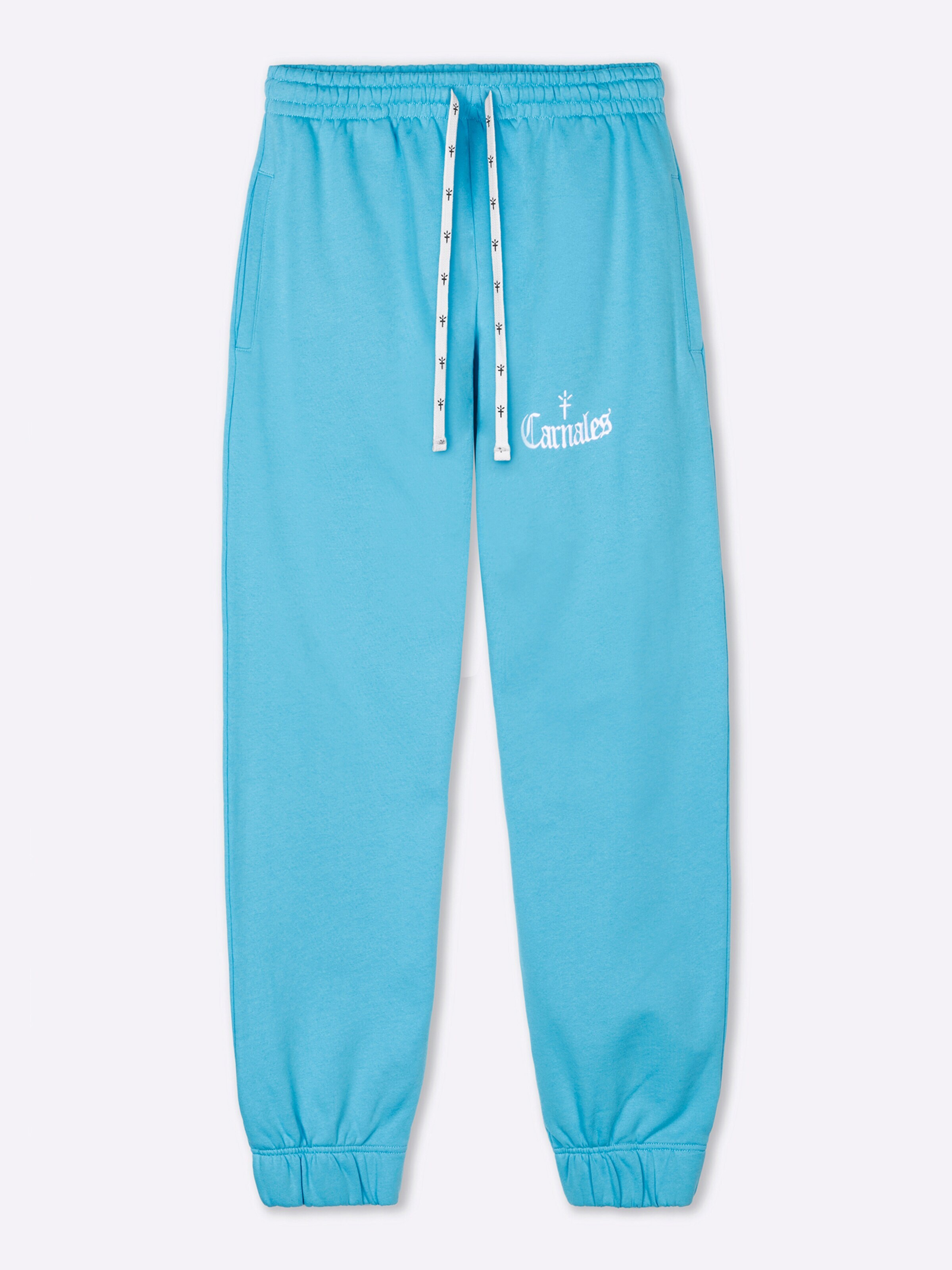 Carnales Pantalón 'Pantalón de chándal con logo bordado' en 30 en azul claro, Vista del producto