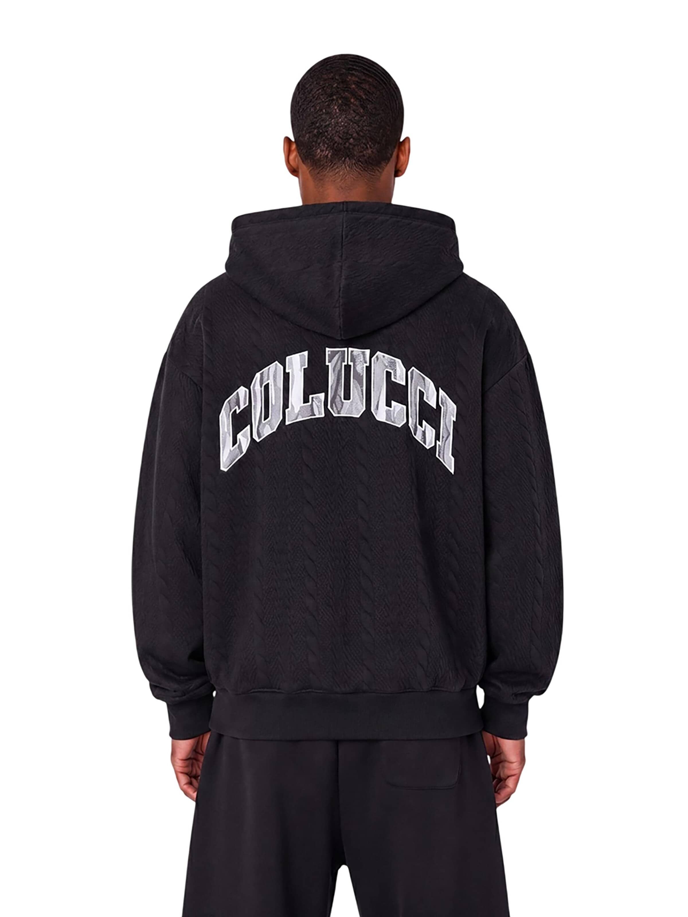 Colucci Bluza rozpinana 'Structured College' w kolorze czarny