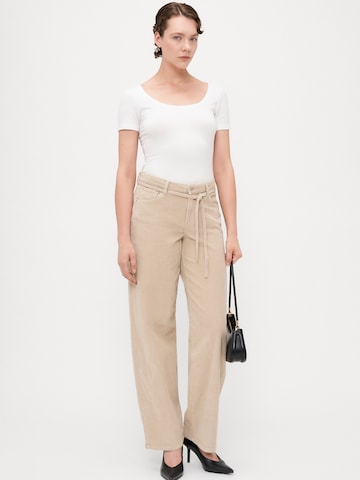 Only Tall Loosefit Παντελόνι 'ONLGIANNA-GLOBAL' σε μπεζ
