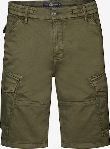 Petrol Industries Regular Cargo trousers in Green: front