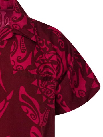 King Kameha Shirt 'Maori Wedding' in Rood