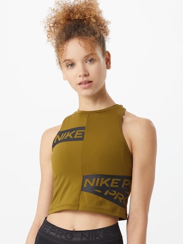 NIKE Sports top 'TROMPE' in Yellow: front