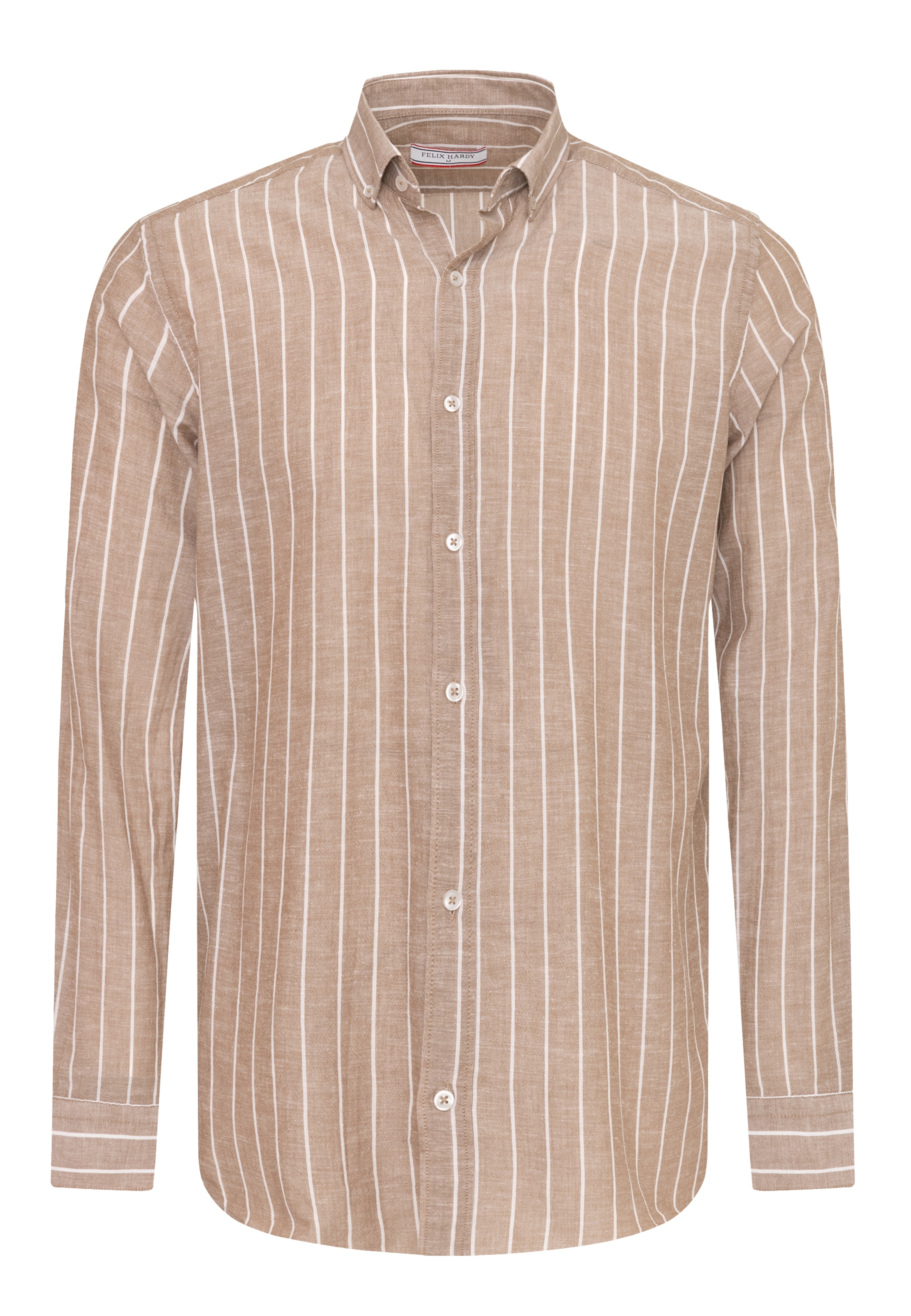 Coupe regular Chemise Felix Hardy en marron : devant