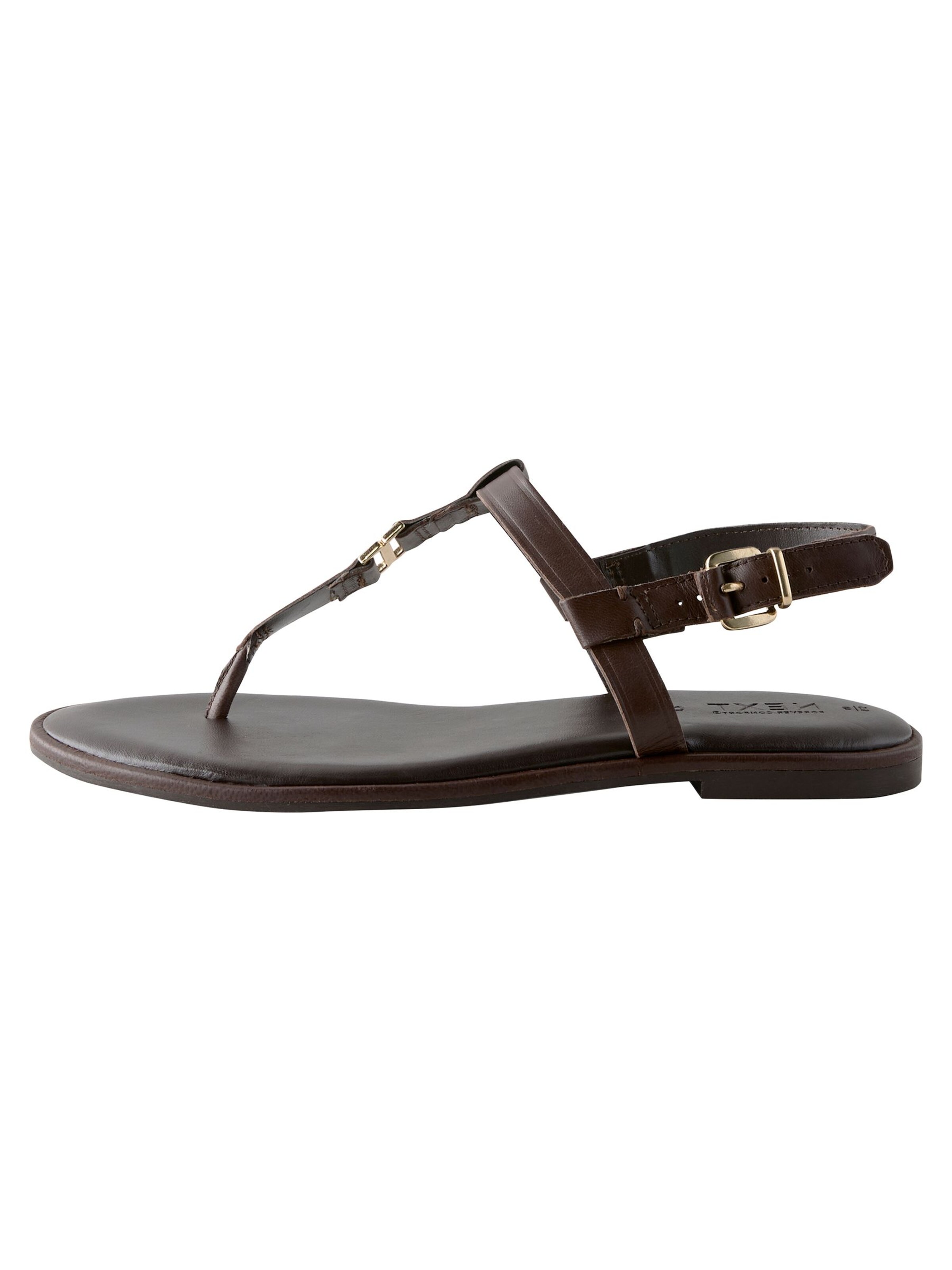 Next Ujjelválasztó-pántos szandál 'Forever Comfort®' - barna: elől