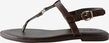 Next Ujjelválasztó-pántos szandál 'Forever Comfort®' - barna: elől