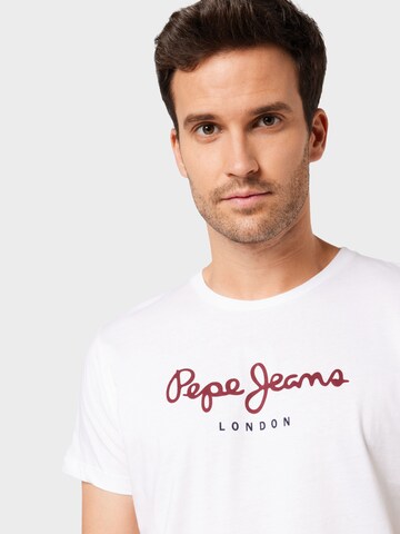 Maglietta 'Eggo' di Pepe Jeans in bianco