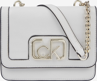 Calvin Klein Axelremsväska i silver / vit, Produktvy