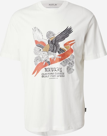 REPLAY Paita värissä valkoinen: etupuoli