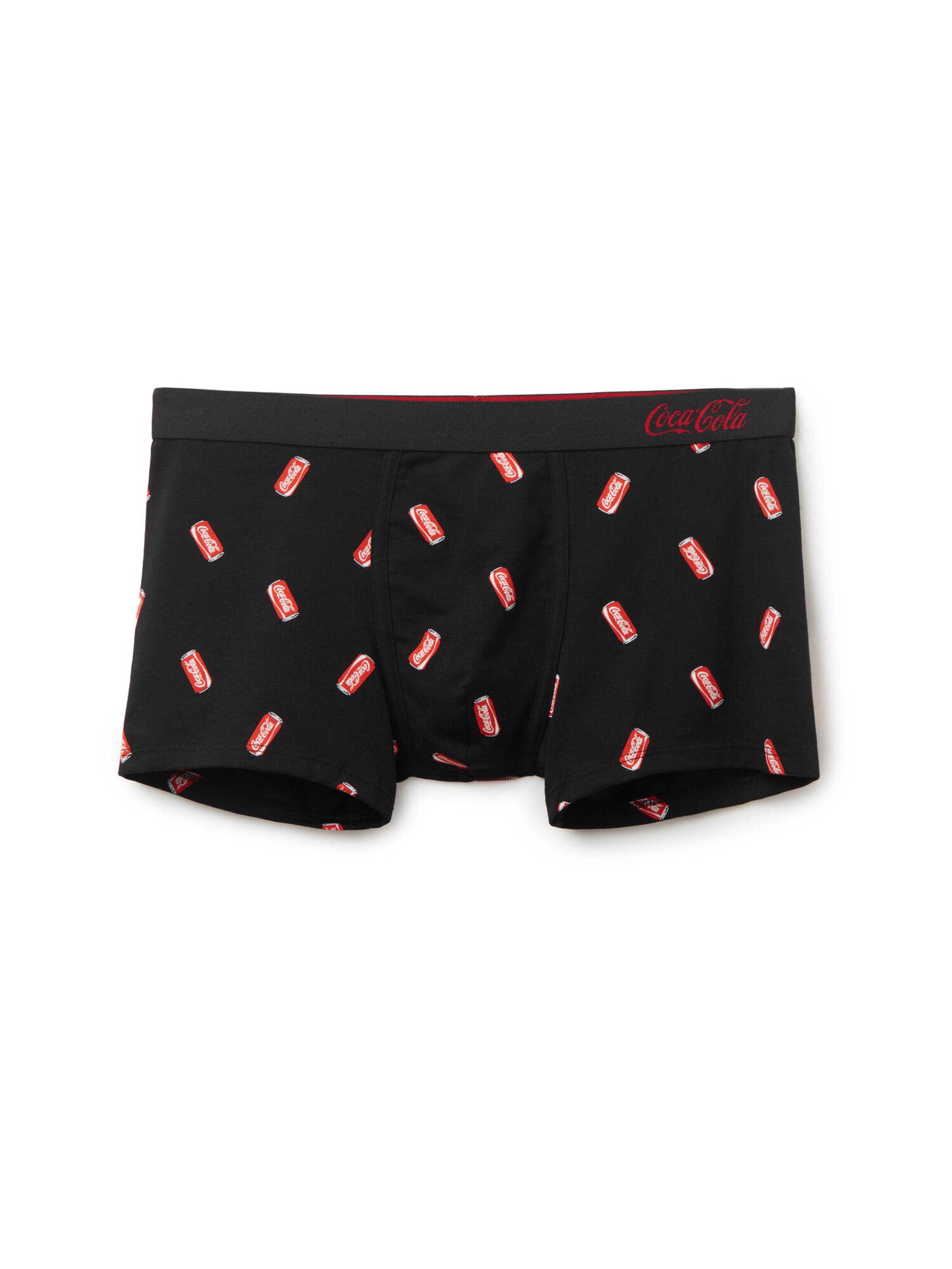 IUMAN Intimissimi Uomo Boxer shorts 'Coca-Cola®' in Black: front
