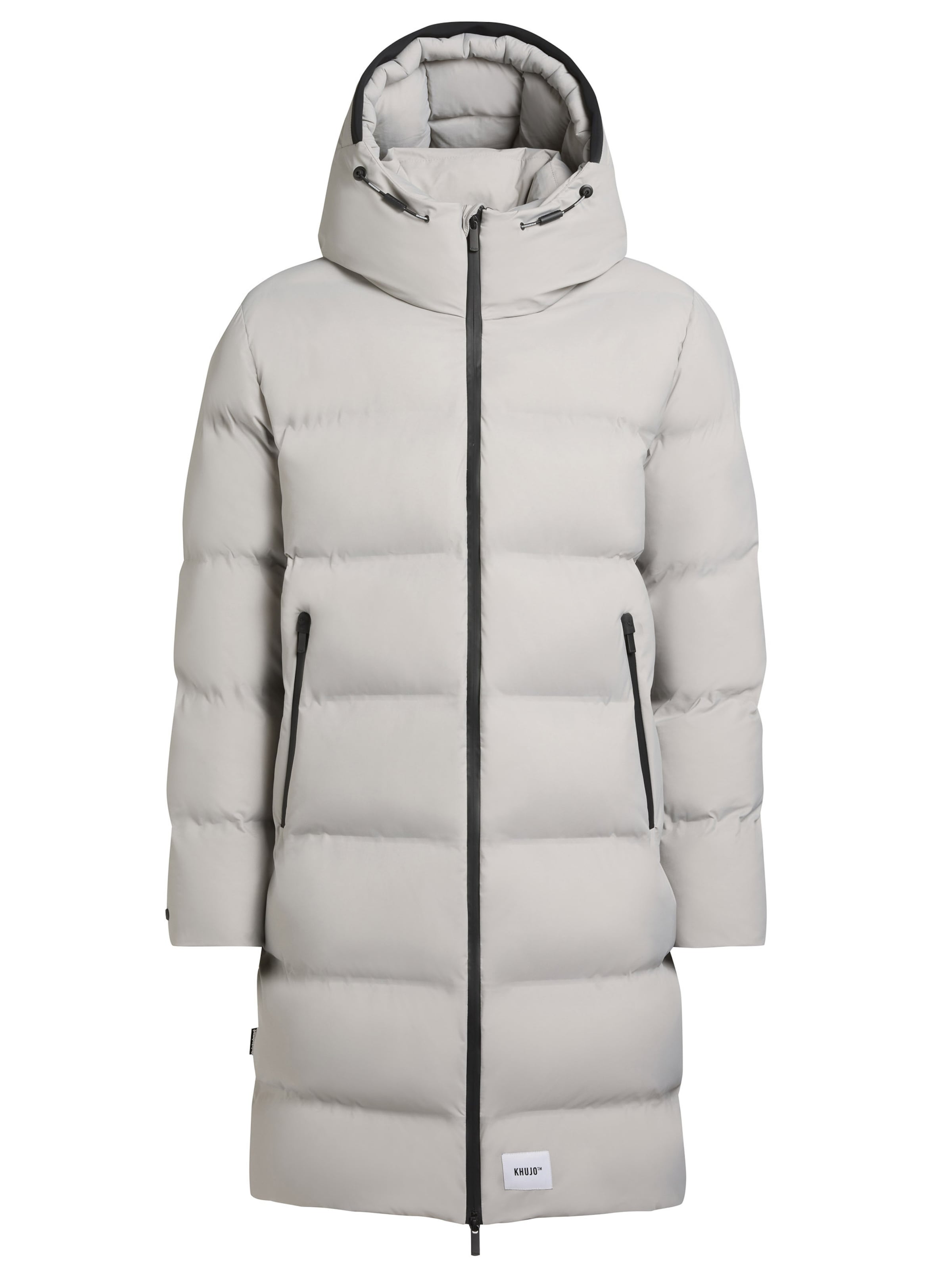 khujo Pitkä talvitakki 'Caius2' värissä harmaa: etupuoli