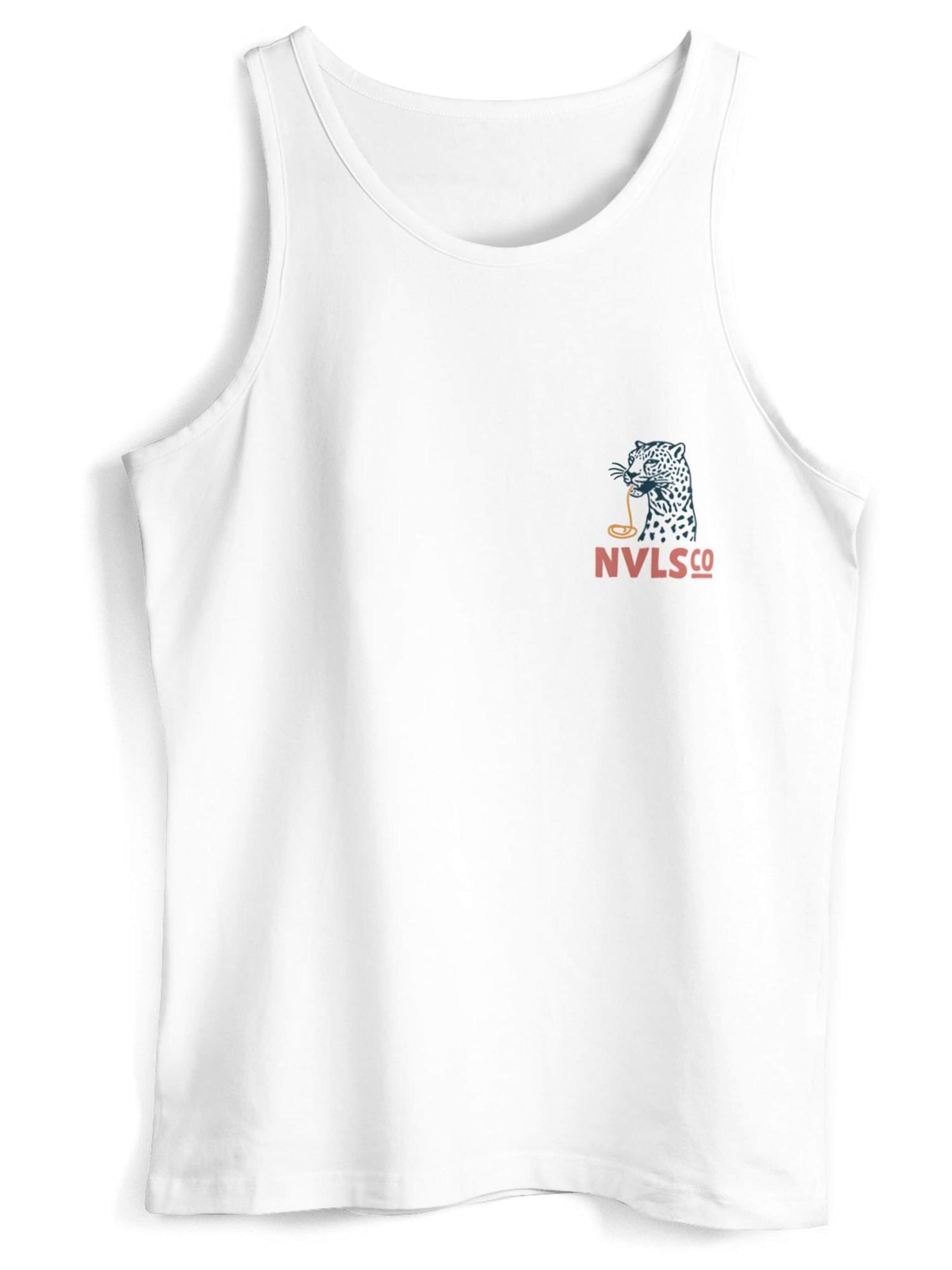 Neverless Shirt 'Eat pasta' in White: front