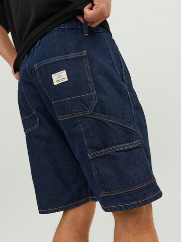 JACK & JONES Loose fit Cargo Jeans 'Tony' in Blue