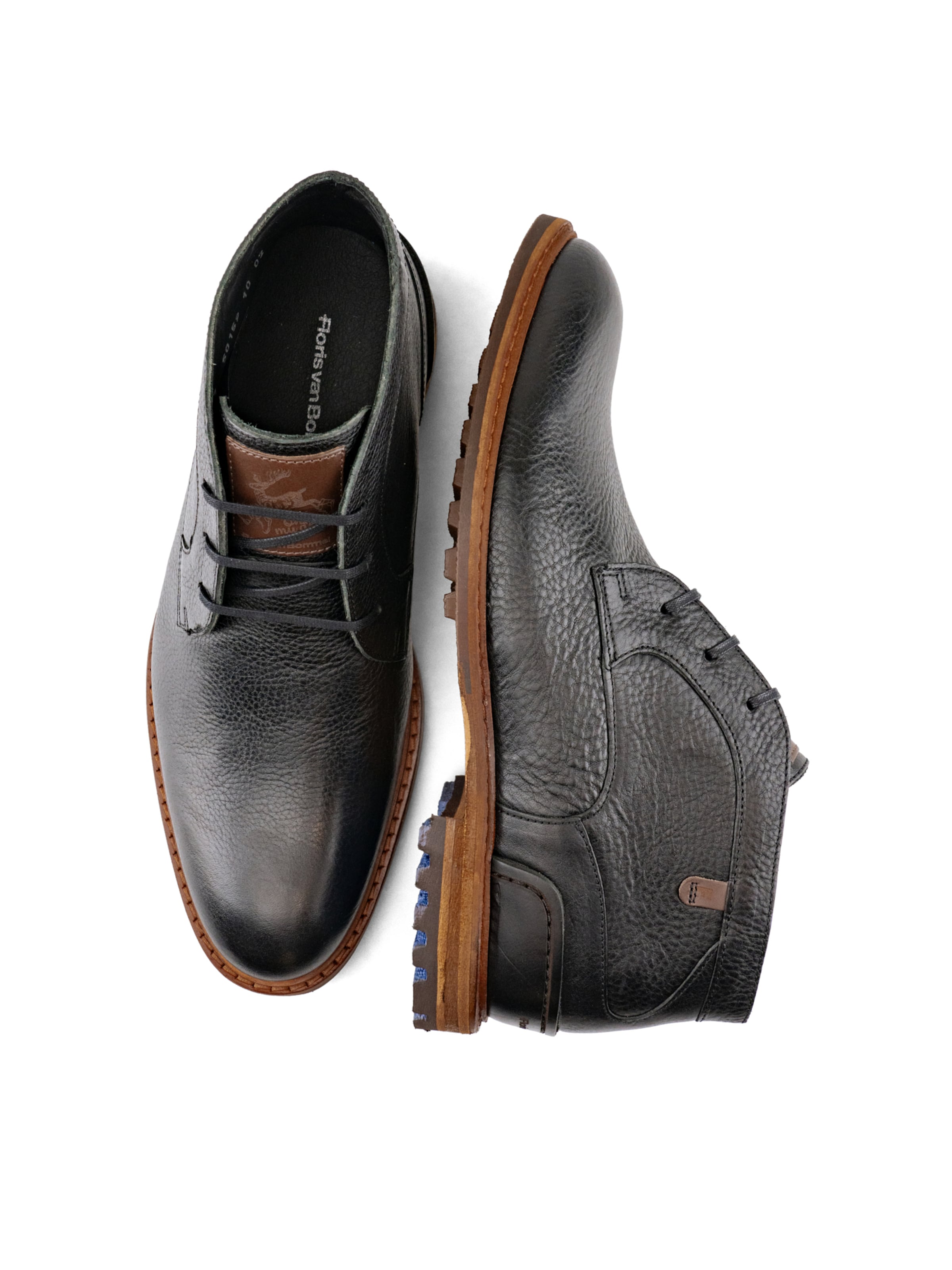 Floris van Bommel Chukka Boots 'Crepi 13' in Zwart