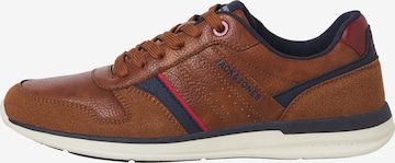 Baskets basses 'JFWBARON' JACK & JONES en marron : devant