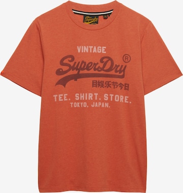 Superdry & Co Shirt 'Heritage' in Orange: front
